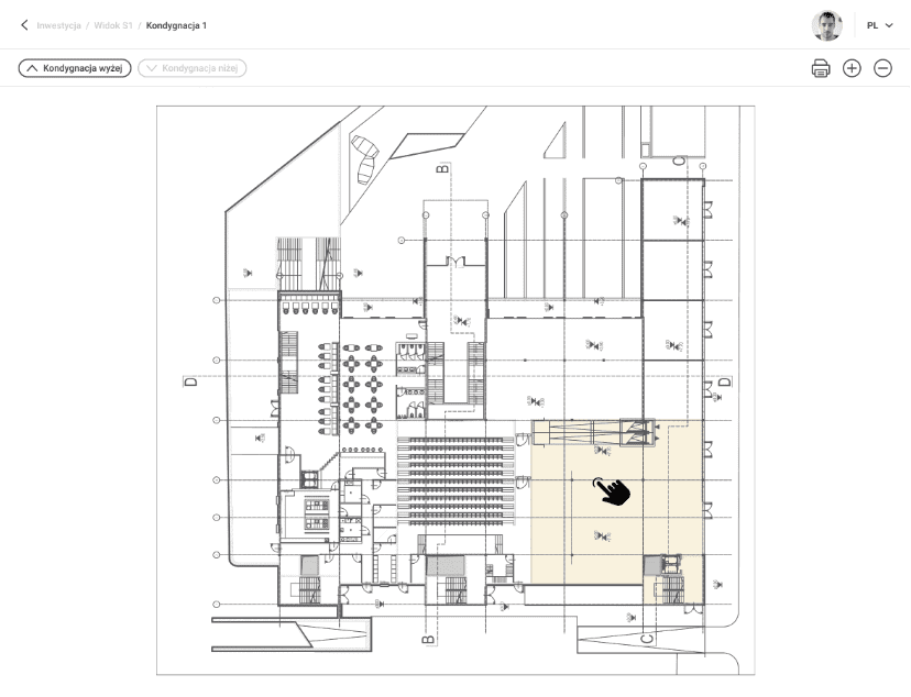 Tryb ogólny - kafelki z rysunkami technicznymi